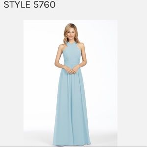 Hayley Paige Occasions bridesmaids dress- Ice Blue